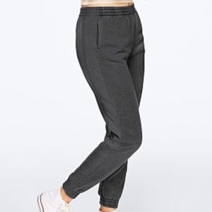 VS PINK pure black washed campus joggers